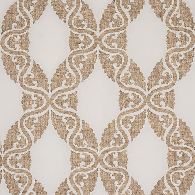Siljan Ivory 80310 by Schumacher Designer Fabric New Traditional 13.5" - Swanky Fabrics - Siljan Ivory 80310 by Schumacher Designer Fabric New Traditional 13.5" - Swanky Fabrics -