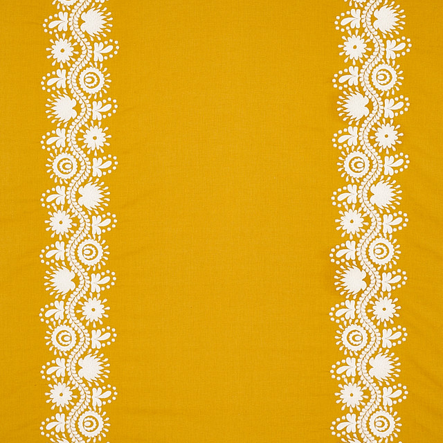 Theodora Embroidery Saffron 80740 by Schumacher Fabric Schumacher Fabric Theodora Embroidery Saffron 80740Fabric LINEN 50% INDIA </p><p>Repeat: H: HORZ. 25 3/5" (65CM), V: VERT. 51" (130CM) 51 - Fabric Carolina - Theodora Embroidery Saffron 80740 by Schumacher Fabric Schumacher Fabric Theodora Embroidery Saffron 80740Fabric LINEN 50% INDIA </p><p>Repeat: H: HORZ. 25 3/5" (65CM), V: VERT. 51" (130CM) 51 - Fabric Carolina -