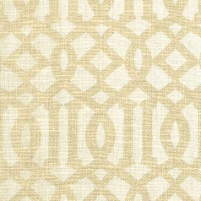 Imperial Trellis Ii Sand / Ivory 174412 by Schumacher Fabric Schumacher Fabric Imperial Trellis Ii Sand / Ivory 174412Fabric LINEN 100% BELGIUM </p><p>Repeat: H: HORZ. 6" (15CM) , V: VERT. 12" (30CM) 54 - Fabric Carolina -
