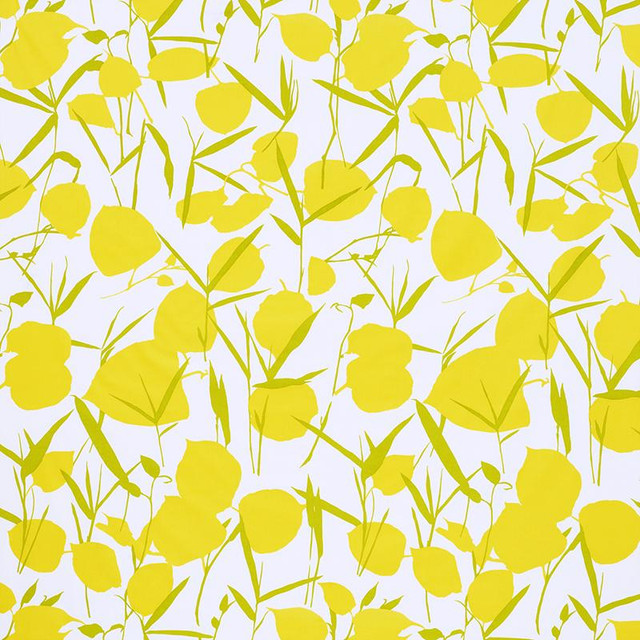 Joan Yellow 178850 by Schumacher Designer Fabric Flower Power 28.5" - Swanky Fabrics -
