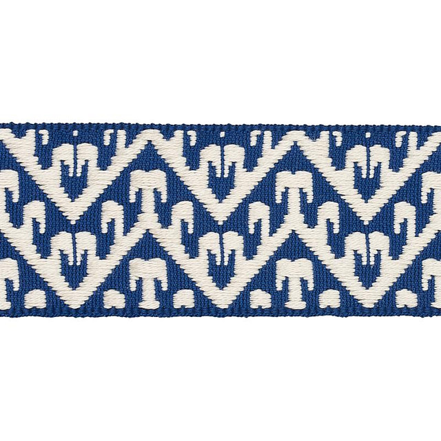 Tivoli Tape Blue 80011 by Schumacher Designer Trim Copacabana - Swanky Fabrics - Tivoli Tape Blue 80011 by Schumacher Designer Trim Copacabana - Swanky Fabrics -