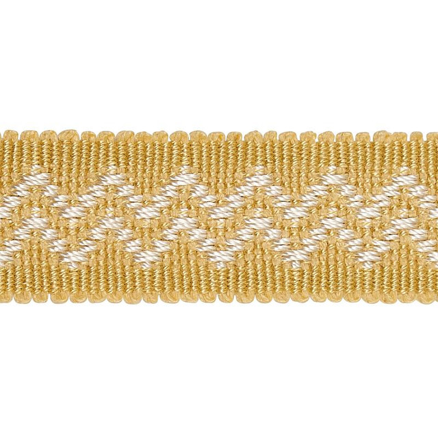Ebba Tape Yellow 80292 by Schumacher Designer Trim New Traditional - Swanky Fabrics -