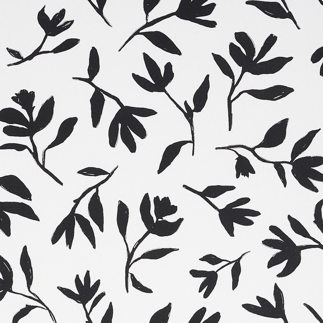 Laurel Black 180011 by Schumacher Fabric Schumacher Fabric Laurel Black 180011Fabric COTTON 75% </p><p>Repeat: H: HORZ. 54" (137CM), V: VERT. 36" (91CM) 54" (137CM) - Fabric Carolina -