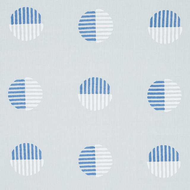 Ando Hand Block Print Chambray 180000 by Schumacher Designer Fabric Smith Street 27.0" - Swanky Fabrics - Ando Hand Block Print Chambray 180000 by Schumacher Designer Fabric Smith Street 27.0" - Swanky Fabrics -