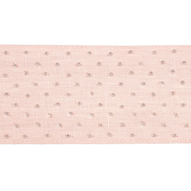 Northern Lights Beaded Tape Blush 70624 by Schumacher Designer Trim Embroidered And Embellished Trims - Swanky Fabrics - Northern Lights Beaded Tape Blush 70624 by Schumacher Designer Trim Embroidered And Embellished Trims - Swanky Fabrics -