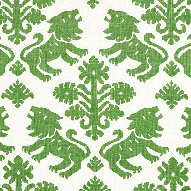 Regalia Green 177303 by Schumacher Fabric Schumacher Fabric Regalia Green 177303Fabric LINEN 55% UNITED STATES OF AMERICA </p><p>Repeat: H: HORZ. 54" (137CM), V: VERT. 22 1/4" (57CM) 54" (137CM) - Fabric Carolina -