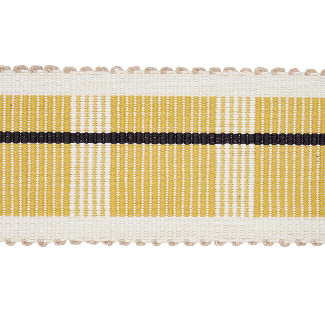 Calcada Tape Medium Maize 79206 by Schumacher Designer Trim Stephanie Seal Brown - Swanky Fabrics - Calcada Tape Medium Maize 79206 by Schumacher Designer Trim Stephanie Seal Brown - Swanky Fabrics -