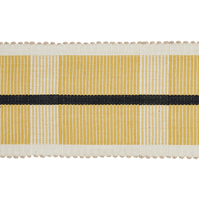 Calcada Tape Wide Maize 78975 by Schumacher Designer Trim Stephanie Seal Brown - Swanky Fabrics - Calcada Tape Wide Maize 78975 by Schumacher Designer Trim Stephanie Seal Brown - Swanky Fabrics -
