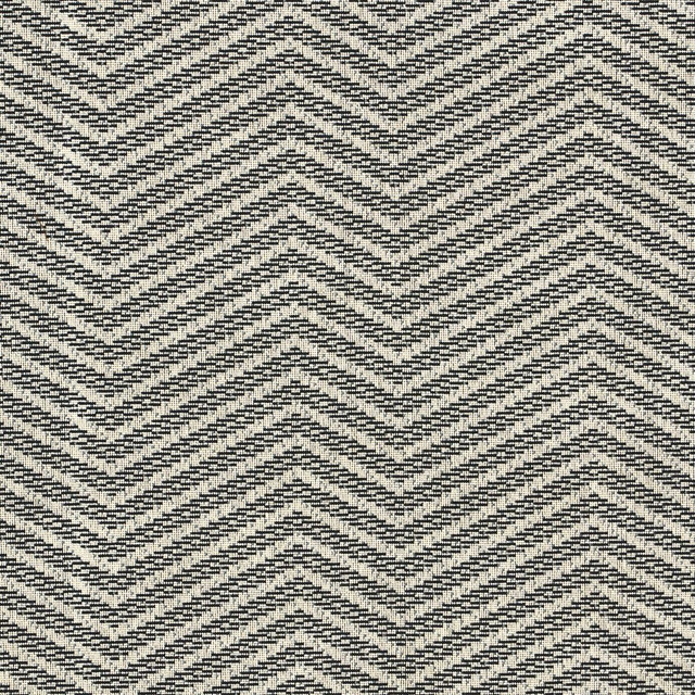 Sparre Pingl Ivory 80980 by Schumacher Designer Fabric Stephanie Seal Brown 26.75" - Swanky Fabrics -