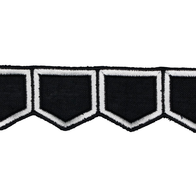 Honeycomb Black 81752 by Schumacher Designer Trim David Kaihoi - Swanky Fabrics - Honeycomb Black 81752 by Schumacher Designer Trim David Kaihoi - Swanky Fabrics -