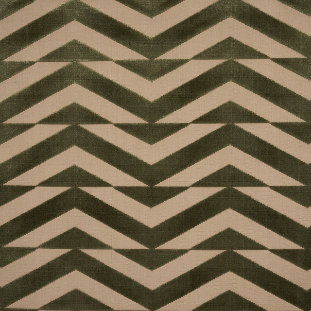 Broken Chevron Cut Velvet Olive On Khaki 81812 by Schumacher Fabric Schumacher Fabric Broken Chevron Cut Velvet Olive On Khaki 81812Fabric VISCOSE 82% INDIA </p><p>Repeat: H: HORZ. 9" (23CM), V: VERT. 3 1/2" (8CM) 54" (137CM) - Fabric Carolina - Broken Chevron Cut Velvet Olive On Khaki 81812 by Schumacher Fabric Schumacher Fabric Broken Chevron Cut Velvet Olive On Khaki 81812Fabric VISCOSE 82% INDIA </p><p>Repeat: H: HORZ. 9" (23CM), V: VERT. 3 1/2" (8CM) 54" (137CM) - Fabric Carolina -