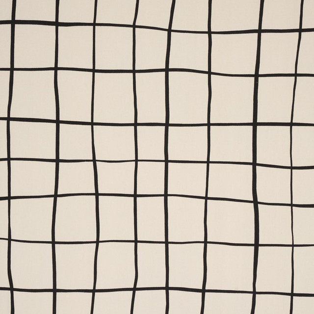 Painterly Windowpane Black 180290 by Schumacher Designer Fabric Miles Redd 54.0" - Swanky Fabrics - Painterly Windowpane Black 180290 by Schumacher Designer Fabric Miles Redd 54.0" - Swanky Fabrics -