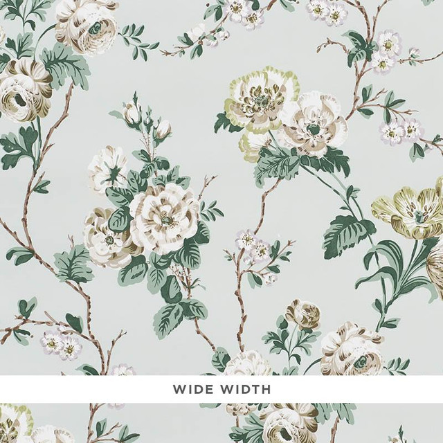 Betty Celadon 5009872 by Schumacher Designer Wallpaper Veere Grenney 27.0" - Swanky Fabrics - Betty Celadon 5009872 by Schumacher Designer Wallpaper Veere Grenney 27.0" - Swanky Fabrics -