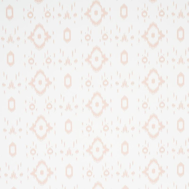 Tabitha Quiet Pink 5012201 by Schumacher Designer Wallpaper East Meets West 6.75" - Swanky Fabrics -