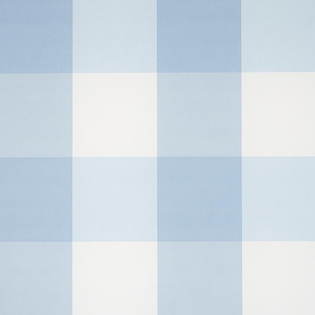 Willa Check Large Chambray 5012350 by Schumacher Designer Wallpaper Plaid Wallcoverings 13.5" - Swanky Fabrics - Willa Check Large Chambray 5012350 by Schumacher Designer Wallpaper Plaid Wallcoverings 13.5" - Swanky Fabrics -