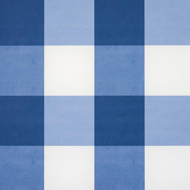 Willa Check Large Navy 5012351 by Schumacher Designer Wallpaper Plaid Wallcoverings 13.5" - Swanky Fabrics - Willa Check Large Navy 5012351 by Schumacher Designer Wallpaper Plaid Wallcoverings 13.5" - Swanky Fabrics -