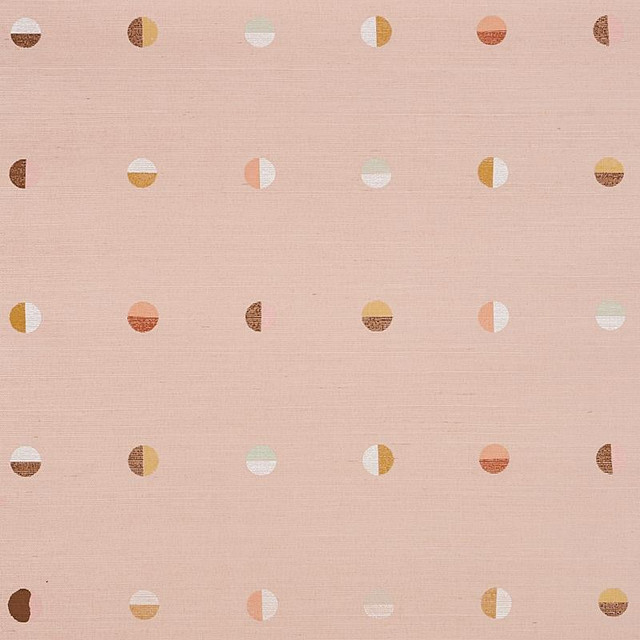 Joshua Tree Hand Printed Sisal Petal 5012443 by Schumacher Designer Wallpaper Caroline Z Hurley 34.5" - Swanky Fabrics -