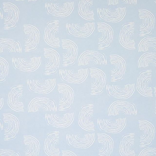 Quansoo Ivory On Sky 5012400 by Schumacher Designer Wallpaper Caroline Z Hurley 52.0" - Swanky Fabrics - Quansoo Ivory On Sky 5012400 by Schumacher Designer Wallpaper Caroline Z Hurley 52.0" - Swanky Fabrics -