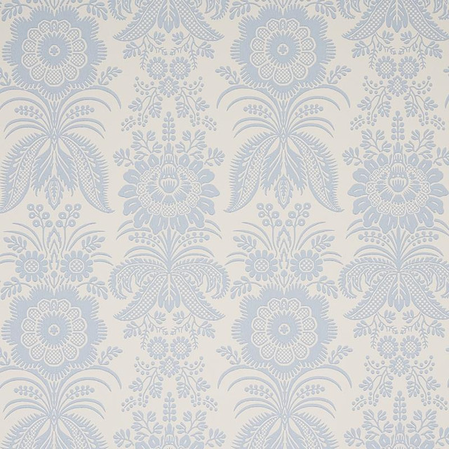 Greta Ivory 5012720 by Schumacher Designer Wallpaper New Traditional 27.0" - Swanky Fabrics - Greta Ivory 5012720 by Schumacher Designer Wallpaper New Traditional 27.0" - Swanky Fabrics -