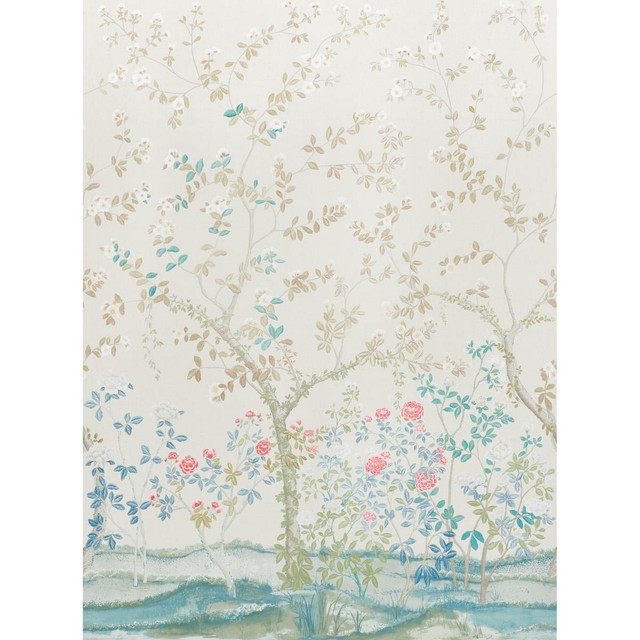 Madame De Pompadour Alabaster 5008540 by Schumacher Designer Wallpaper Miles Redd 104.0" - Swanky Fabrics - Madame De Pompadour Alabaster 5008540 by Schumacher Designer Wallpaper Miles Redd 104.0" - Swanky Fabrics -