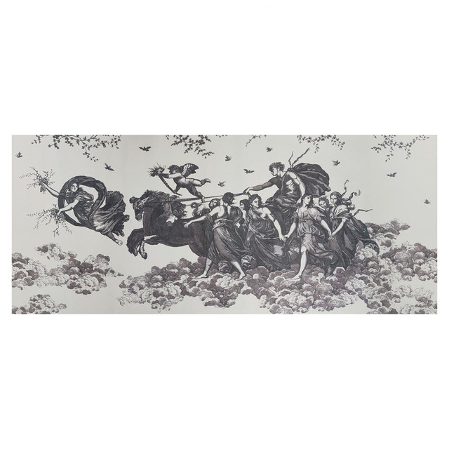 Chariot Of Dawn Toile Black 5011500 by Schumacher Designer Wallpaper Jill Lasersohn 324.0" - Swanky Fabrics - Chariot Of Dawn Toile Black 5011500 by Schumacher Designer Wallpaper Jill Lasersohn 324.0" - Swanky Fabrics -