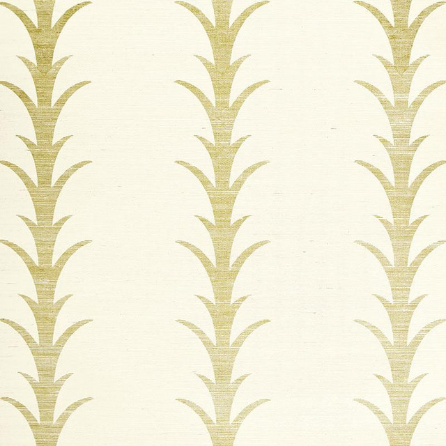 Acanthus Stripe Sisal Filigree 5006051 by Schumacher Designer Wallpaper Celerie Kemble 11.38" - Swanky Fabrics - Acanthus Stripe Sisal Filigree 5006051 by Schumacher Designer Wallpaper Celerie Kemble 11.38" - Swanky Fabrics -