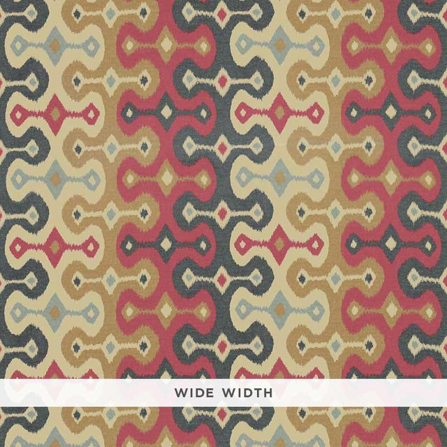 Darya Ikat Sidewall Spice 5006651 by Schumacher Designer Wallpaper Martyn Lawrence Bullard 25.5" - Swanky Fabrics - Darya Ikat Sidewall Spice 5006651 by Schumacher Designer Wallpaper Martyn Lawrence Bullard 25.5" - Swanky Fabrics -
