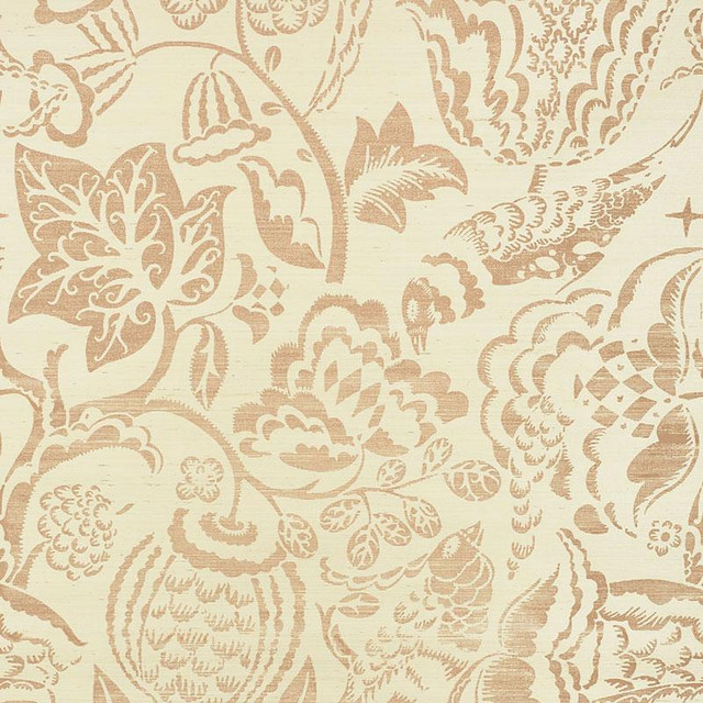 Uccello Sisal Blush 5008260 by Schumacher Designer Wallpaper Shangri-La 34.0" - Swanky Fabrics - Uccello Sisal Blush 5008260 by Schumacher Designer Wallpaper Shangri-La 34.0" - Swanky Fabrics -