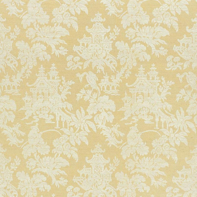 Brighton Sisal Natural 5008320 by Schumacher Designer Wallpaper Shangri-La 16.62" - Swanky Fabrics -
