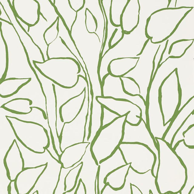 Solandra Vine Leaf 5010070 by Schumacher Designer Wallpaper Freehand 26.75" - Swanky Fabrics - Solandra Vine Leaf 5010070 by Schumacher Designer Wallpaper Freehand 26.75" - Swanky Fabrics -