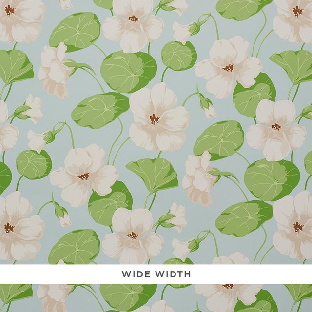 Nasturtium Sky 5010471 by Schumacher Designer Wallpaper Signature Schumacher 36.0" - Swanky Fabrics - Nasturtium Sky 5010471 by Schumacher Designer Wallpaper Signature Schumacher 36.0" - Swanky Fabrics -