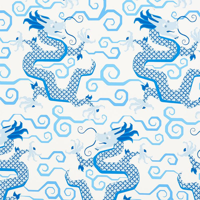 Bixi Porcelain 5010730 by Schumacher Designer Wallpaper Fire Breather 13.5" - Swanky Fabrics - Bixi Porcelain 5010730 by Schumacher Designer Wallpaper Fire Breather 13.5" - Swanky Fabrics -