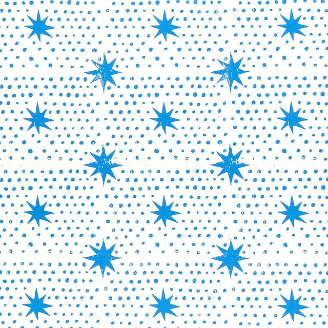 Spot & Star Blue 5011170 by Schumacher Designer Wallpaper Molly Mahon 7.0" - Swanky Fabrics - Spot & Star Blue 5011170 by Schumacher Designer Wallpaper Molly Mahon 7.0" - Swanky Fabrics -