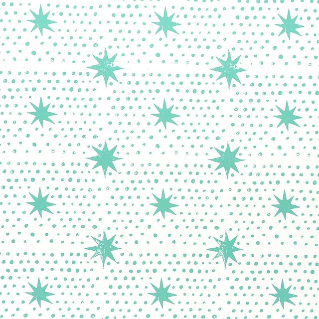Spot & Star Seaglass 5011171 by Schumacher Designer Wallpaper Molly Mahon 7.0" - Swanky Fabrics -