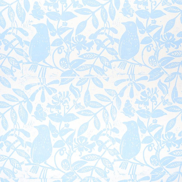 Bird & Bee Sky 5011190 by Schumacher Designer Wallpaper Molly Mahon 20.5" - Swanky Fabrics - Bird & Bee Sky 5011190 by Schumacher Designer Wallpaper Molly Mahon 20.5" - Swanky Fabrics -