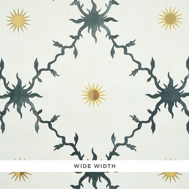 Palladio Trellis Black 5011372 by Schumacher Designer Wallpaper Misterioso 54.0" - Swanky Fabrics - Palladio Trellis Black 5011372 by Schumacher Designer Wallpaper Misterioso 54.0" - Swanky Fabrics -