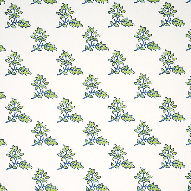 Torbay Green 5011920 by Schumacher Designer Wallpaper Jacaranda 27.0" - Swanky Fabrics -