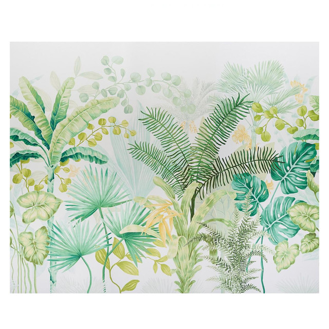 Big Tropical Green 5013270 by Schumacher Designer Wallpaper Panels Collection 162.0" - Swanky Fabrics - Big Tropical Green 5013270 by Schumacher Designer Wallpaper Panels Collection 162.0" - Swanky Fabrics -