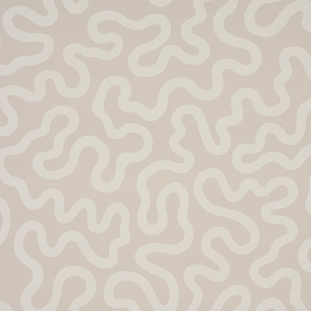 Riley Natural 5012932 by Schumacher Designer Wallpaper Smith Street 27.0" - Swanky Fabrics -