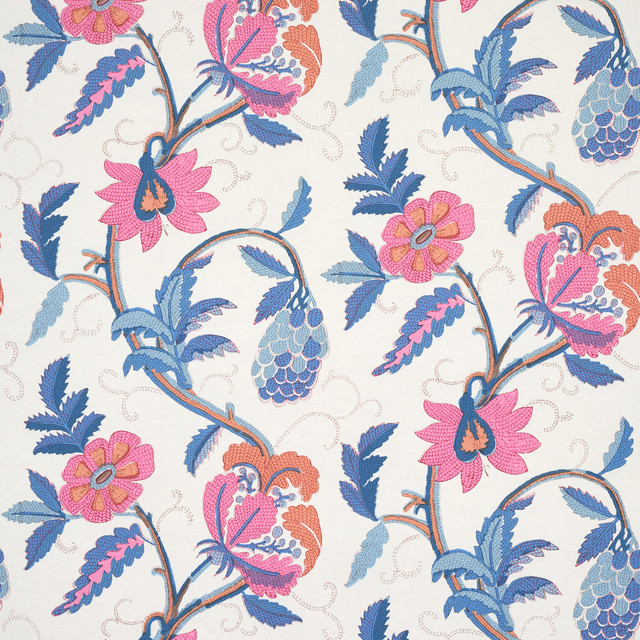 Indali Rose & Indigo 5013242 by Schumacher Wallcovering Schumacher Wallcovering Indali Rose & Indigo 5013242Wallcovering Paper UNITED STATES OF AMERICA </p><p>Repeat: H: HORZ. 54" (137CM), V: VERT. 71 3/4" (182CM) 54 - Fabric Carolina - Indali Rose & Indigo 5013242 by Schumacher Wallcovering Schumacher Wallcovering Indali Rose & Indigo 5013242Wallcovering Paper UNITED STATES OF AMERICA </p><p>Repeat: H: HORZ. 54" (137CM), V: VERT. 71 3/4" (182CM) 54 - Fabric Carolina -