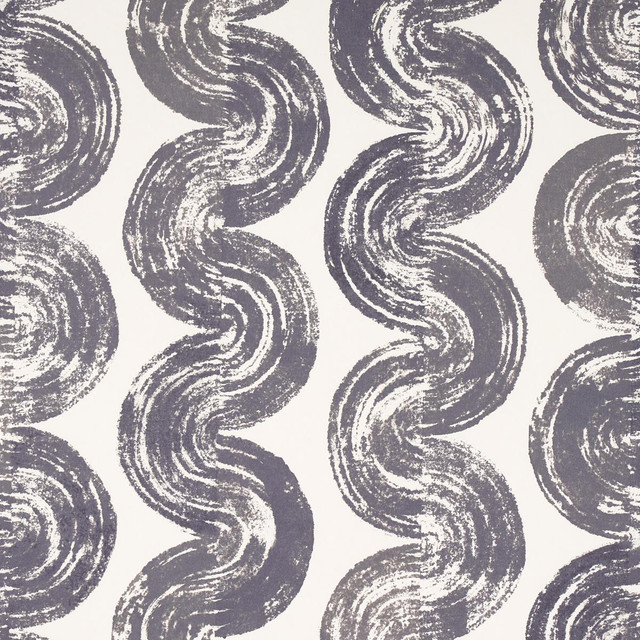 1975 Graphite 5013670 by Schumacher Designer Wallpaper Backdrop 27.0" - Swanky Fabrics - 1975 Graphite 5013670 by Schumacher Designer Wallpaper Backdrop 27.0" - Swanky Fabrics -