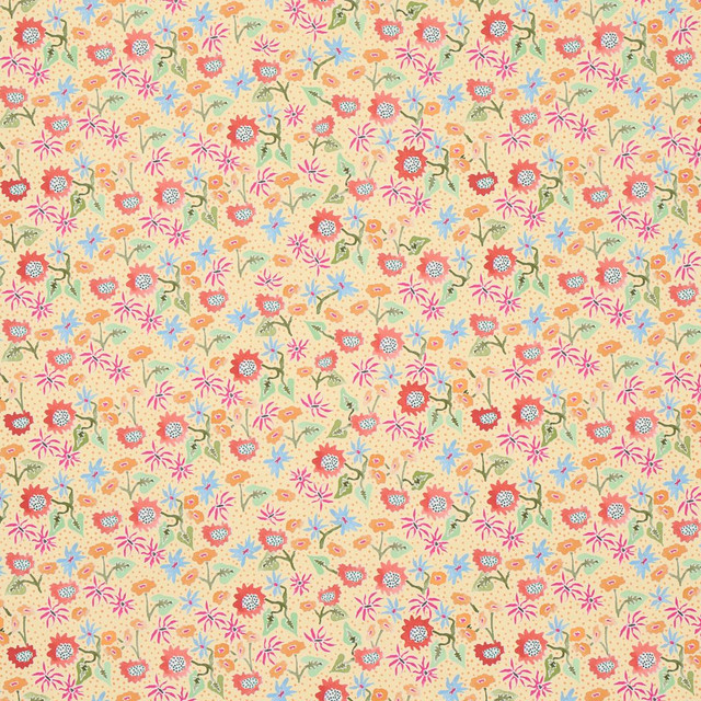 Calico Giverny 5013501 by Schumacher Designer Wallpaper Happy Menocal 13.5" - Swanky Fabrics - Calico Giverny 5013501 by Schumacher Designer Wallpaper Happy Menocal 13.5" - Swanky Fabrics -