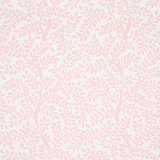 Temple Garden Ii Blush 5011964 by Schumacher Designer Wallpaper Preppy Chic 13.5" - Swanky Fabrics -