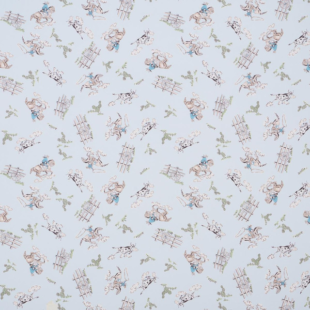 Wild West Blue 5014121 by Schumacher Designer Wallpaper Marie-Chantal 26.0" - Swanky Fabrics - Wild West Blue 5014121 by Schumacher Designer Wallpaper Marie-Chantal 26.0" - Swanky Fabrics -
