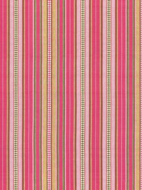 Nile Stripe Rose Garden SC272530003 by Scalamandre Designer Fabric SAHARA 100% COTTON INDIA MEDIUM DUTY Horizontal: 0.50" and Vertical: 18" 54 - Swanky Fabrics -