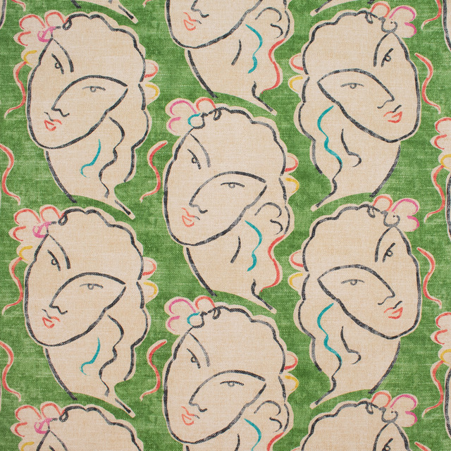 S5764 Mojito by Greenhouse Designer Fabric M15: Memos by Color 100% Cotton Spain 51,000 double rubs </p><p>Repeat: 12.625" H, 27" V 54" - Swanky Fabrics -