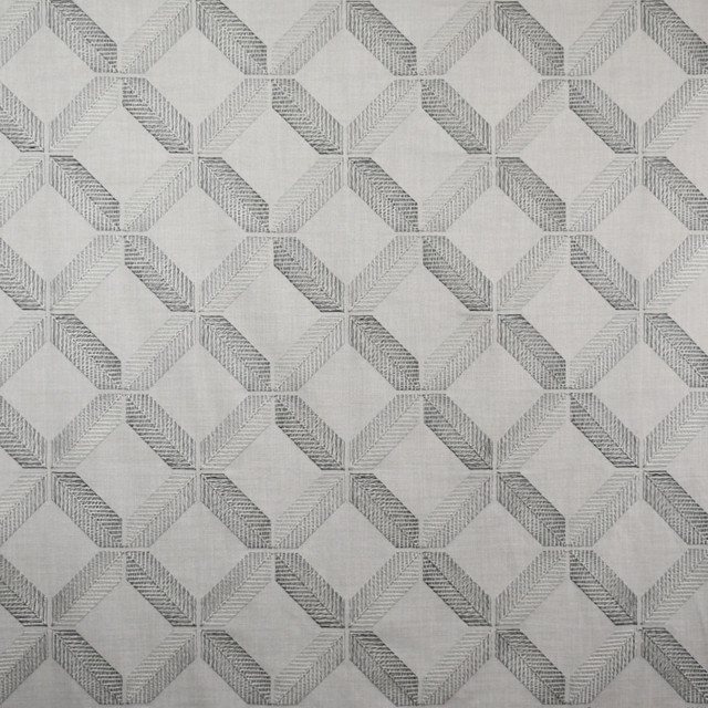 S5045 Chrome by Greenhouse Designer Fabric S73: Onyx 73% Cotton, 27% Polyester W/ 100% Rayon Embroidery India 9,000 double rubs </p><p>Repeat: 6.75" H, 6.375" V 55" - Swanky Fabrics -
