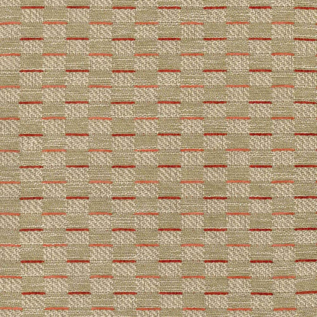 S5228 Cayenne by Greenhouse Designer Fabric M12: Memos by Color 95% Polyester, 5% Cotton China 40,000 double rubs </p><p>Repeat: 1.83" H, 1" V 56" - Swanky Fabrics -