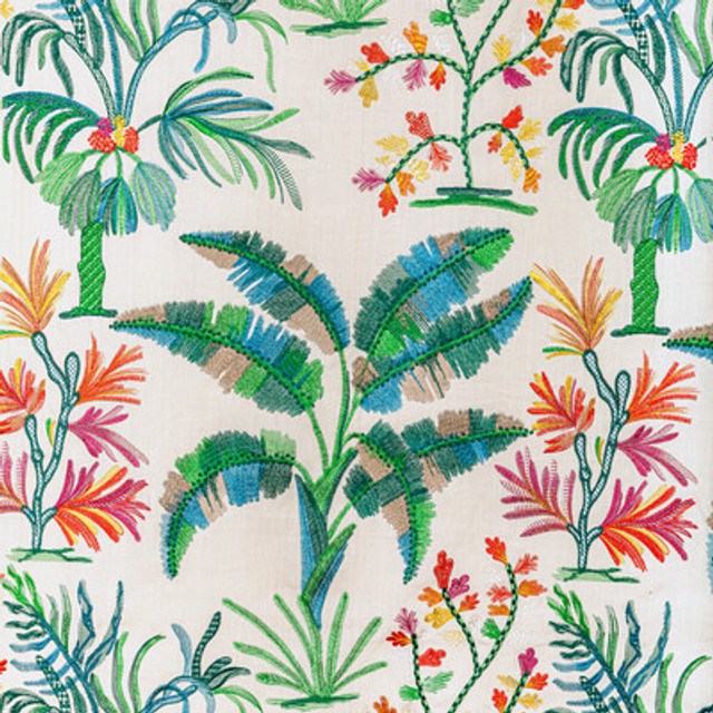8022134.530.0 by Brunschwig & Fils Fabric Brunschwig & Fils Fabric 8022134.530.0Fabric MAJORELLE LINEN - 60%;VISCOSE - 30%;POLYESTER - 10% India </p><p>Repeat: H: 25.2, V: 30.6 52 - Fabric Carolina -