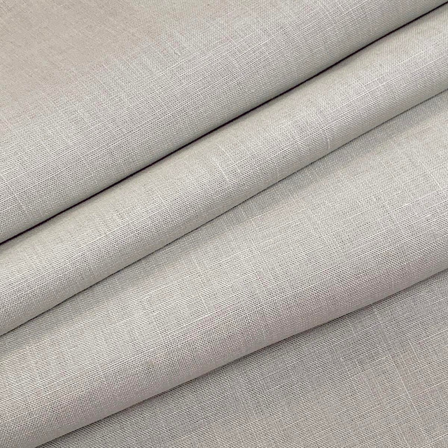 Emma Linen Nickel by Magnolia Designer Fabric - 100 % Linen India 20000 Horizontal: 0 and Vertical: 0 54" - Swanky Fabrics -